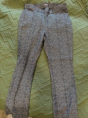 Maurices Black & White Tweed-Look Boot Cut Pants